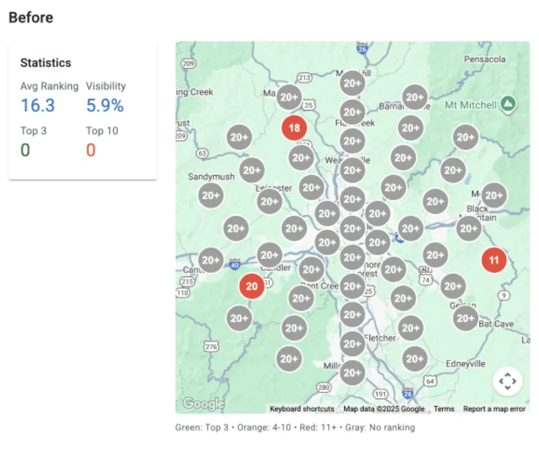 Med Spa map pack before